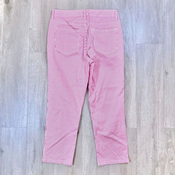 Pink Striped Cropped Jeans 4 - Picture 4 of 4